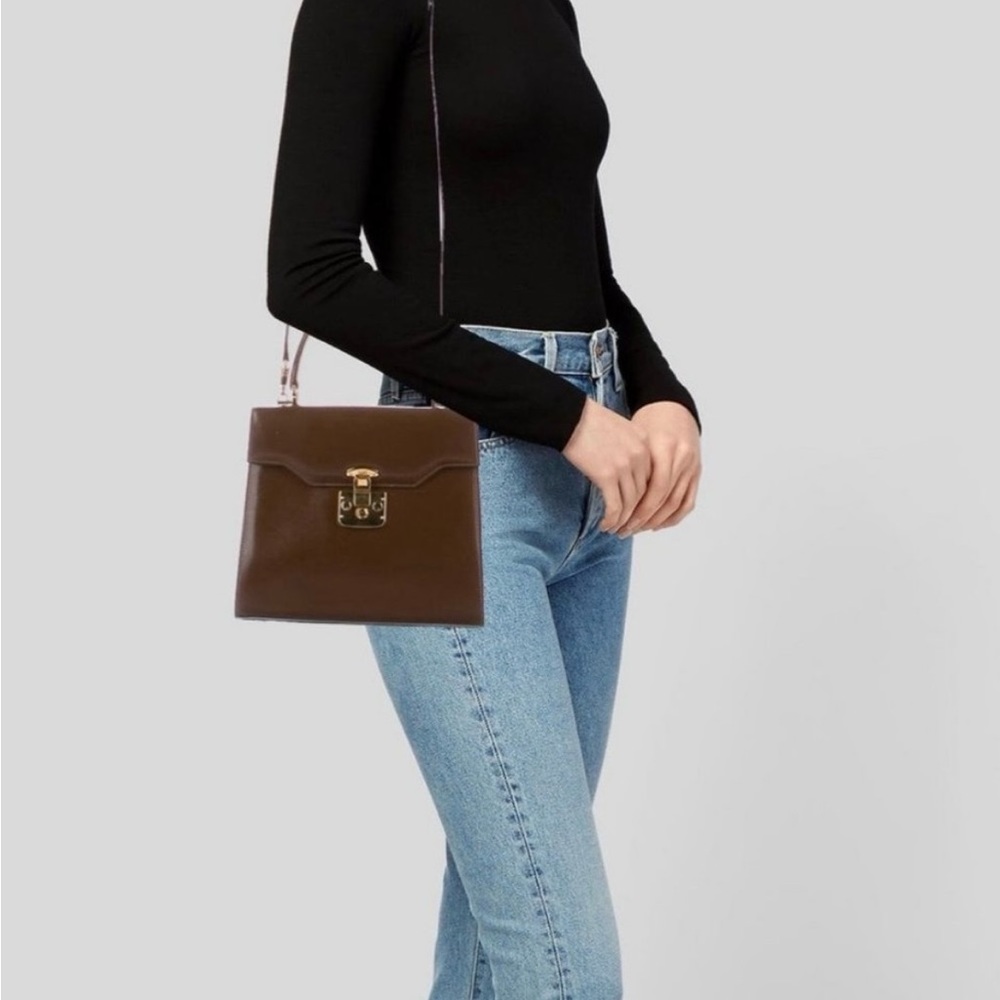 GUCCI Kelly Style Vintage Leather Handbag